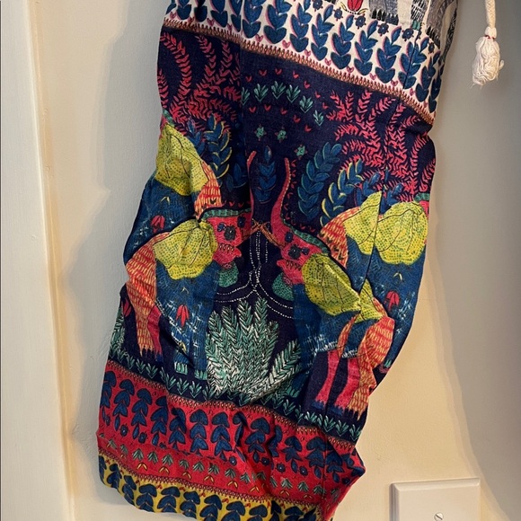 Anthropologie linen pants Boho Elephant Print - XS - Picture 4 of 7